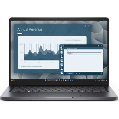 Лаптоп Dell Pro 14 PC14255 - AMD Ryzen 5 PRO 230, 14" FHD+, 16GB DDR5, 512GB SSD, Windows 11 Pro