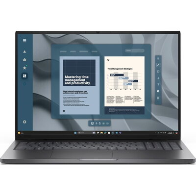 Лаптоп Dell Pro 16 PC16255, AMD Ryzen 5 PRO 230, 16" FHD+, 16GB DDR5, 1TB SSD, Windows 11 Pro