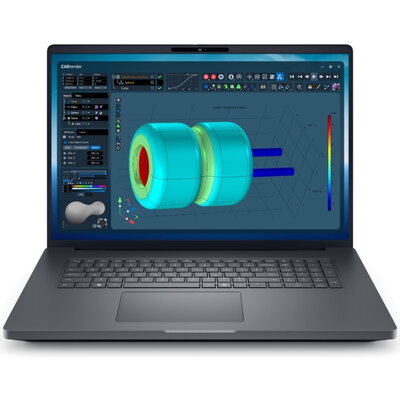 Лаптоп Dell Pro Max 18 Plus MB18250, Intel Ultra 7 265HX, vPro (13TOPS NPU, 20 cores, up to 5.30 GHz), 18