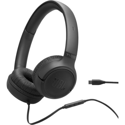 Слушалки JBL TUNE 530C BLK USB-C Wired on-ear headphones Слушалки JBL TUNE 530C BLK USB-C Wired on-ear headphones