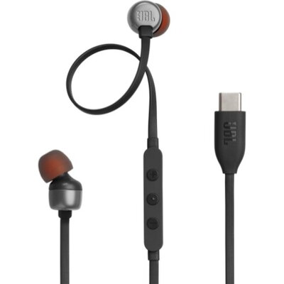 Слушалки JBL T310C BLK USB-C In-ear headphones