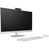 Настолен компютър HP All-in-One 27-cr1003nu Shell White, Intel Core Ultra 5 125U, 27" FHD IPS + FHD IR Camera