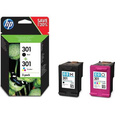 Консуматив HP 301 2-pack Black/Tri-color Original Ink Cartridges