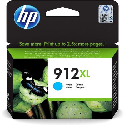 Консуматив HP 912XL High Yield Cyan Original Ink Cartridge