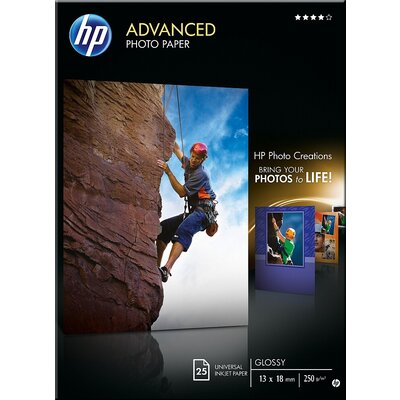 Хартия HP Advanced Glossy Photo Paper-25 sht/13 x 18 cm borderless