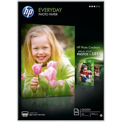 Хартия HP Everyday Glossy Photo Paper-100 sht/A4/210 x 297 mm