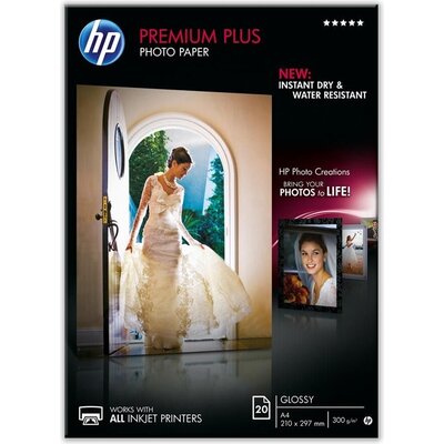 Хартия HP Premium Plus Glossy Photo Paper-20 sht/A4/210 x 297 mm