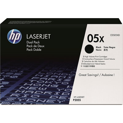 Консуматив HP 05X Black Dual Pack LaserJet Toner Cartridges