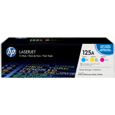 Консуматив HP 125A CYM Tri-Pack LaserJet Toner Cartridge