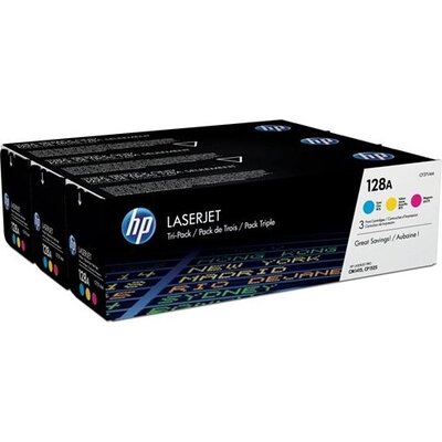 Консуматив HP 128A CYM Tri-Pack LaserJet Toner Cartridge