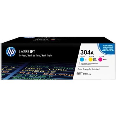 Консуматив HP 304A CYM Tri-Pack LaserJet Toner Cartridge