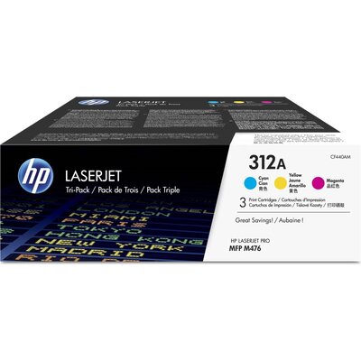 Консуматив HP 312A 3-pack CYM Original LaserJet Toner Cartridges (CF440AM)