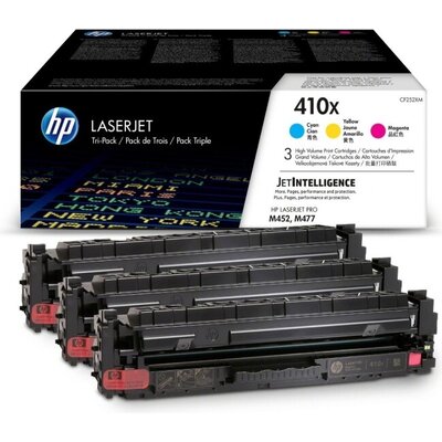 Консуматив HP 410X 3-pack High Yield Cyan/Magenta/Yellow Original LaserJet Toner Cartridges