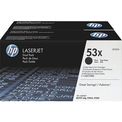 Консуматив HP 53X Black Dual Pack LaserJet Toner Cartridges