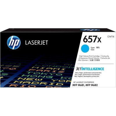 Консуматив HP 657X High Yield Cyan Original LaserJet Toner Cartridge (CF471X)