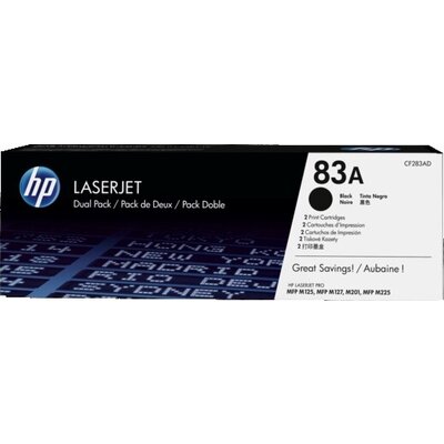 Консуматив HP 83A 2-pack Black Original LaserJet Toner Cartridge (CF283AD)