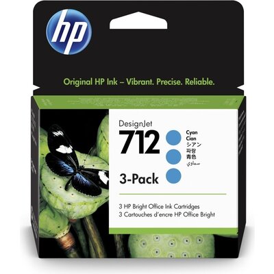 Консуматив HP 712 Cyan Ink Cartridge 3-Pack