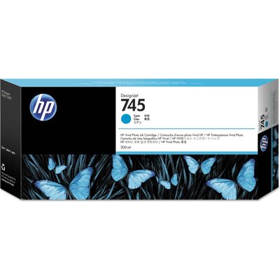 Консуматив HP 745 300-ml Cyan Ink Cartridge