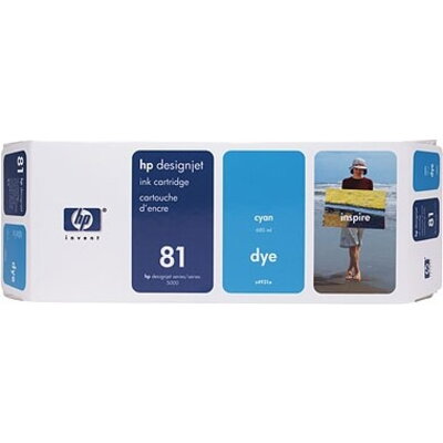 Консуматив HP 81 680-ml Cyan Dye Ink Cartridge