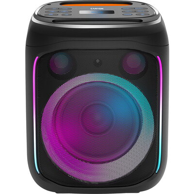 CANYON OnFun 5, Partybox speaker,Spec: speaker drivers: 6.5''+1.5'tweeter Power Output : 40W Lithium Battery : 7.4v 3600mAh Func