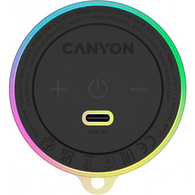 CANYON Magnetic BT speaker OnMove 13 5W Black
