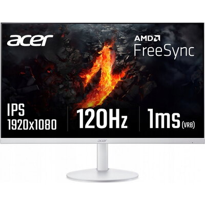 Монитор Acer SA243YG0wi, 23.8'' FHD (1920x1080) IPS, ZeroFrame, 120Hz, 1ms (VRB), AdaptiveSync, 250nits, VGA, HDMI, VisionCare, 