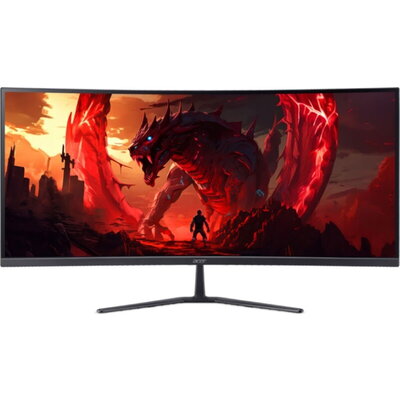 Монитор Acer Nitro ED340CURJ0bmiipx, 34'' Curved 1500R WQHD (3440x1440), VA, 120Hz, 100M:1, 250 nits,  4ms (GTG)/1ms (VRB), 99% 