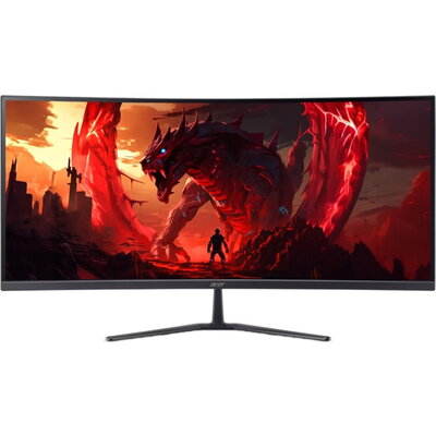 Монитор Acer Nitro ED340CURW0bmiipx, 34'' VA, WQHD (3440x1440), Curved 1500R, ZeroFrame, FreeSync Premium, 240Hz, 1ms, 100M:1, 2