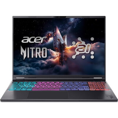 Лаптоп Acer Nitro 16S AI, AN16S-61-R28Q , AMD Ryzen AI 9 365 (up to 5.0Ghz, 24MB), 16
