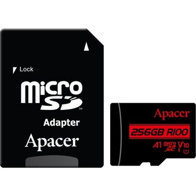 Памет Apacer 256GB microSDHC/SDXC UHS-I U1 V10 A1 (1 adapter)