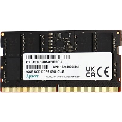 Памет Apacer 16GB Notebook Memory - DDR5 SODIMM 5600Hz