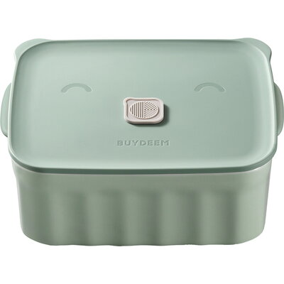BUYDEEM CT1006 Bento Lunch Box 810 ml, Cozy Greenish
