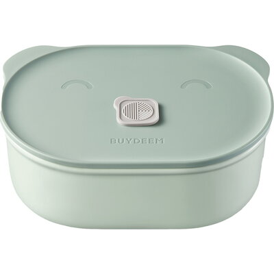 BUYDEEM CT3007 Bento Lunch Box 500 ml, Cozy Greenish