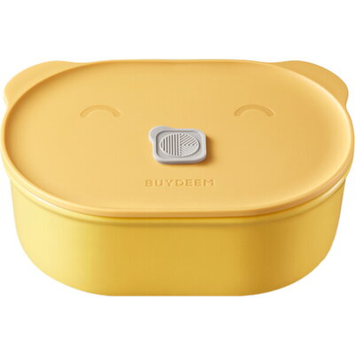 BUYDEEM CT3007 Bento Lunch Box 500 ml, Mellow Yellow