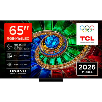 TCL 65RM7L 65'' Commercial Display 16/7 Operation Built-in 2.4/5GHz Wi-Fi, MIMO DVB-C Pan EU