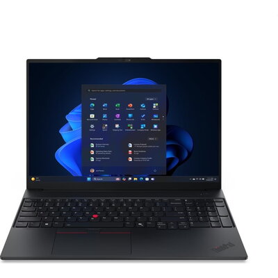 Лаптоп Lenovo ThinkPad E16 G3 Intel Core Ultra 5 135H, 14C (up to 4.6GHz, 18MB), 16GB DDR5-5600, 512GB SSD, 16