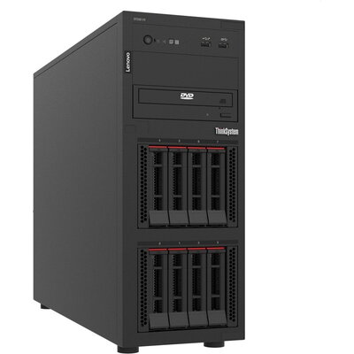 Сървър Lenovo ThinkSystem ST250 V3, Intel Xeon 6353P (2.70 GHz, 8-core, 24 MB Cache, 65W), 1x32GB 2Rx8, 2x960GB SSD, ThinkSystem