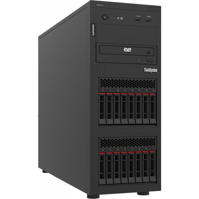 Сървър Lenovo ThinkSystem ST250 V2, Xeon E-2378 (8C 2.6GHz 16MB Cache/65W), 1x32GB, O/B, 2.5