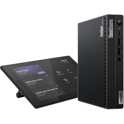 Конферентни решения Lenovo ThinkSmart Tiny Kit+VESA Mount Intel Core i3-13100T (up to 4.2GHz, 12MB), 2x 8GB DDR4-3200, 256GB SSD