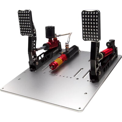 SIMAGIC Crimson Edition, Hydraulic Dual-pedal Set, 100kg Loadcell, Standard Throttle Plate. S311
