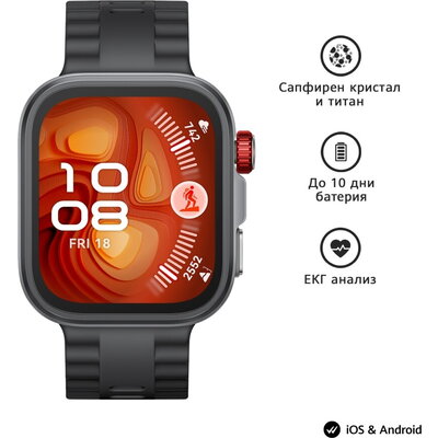 Часовник Huawei Watch Fit 4 pro, Seiya-B29F, Black