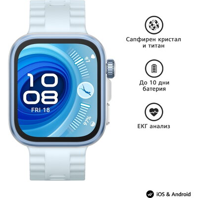 Часовник Huawei Watch Fit 4 pro, Seiya-B29F, Blue