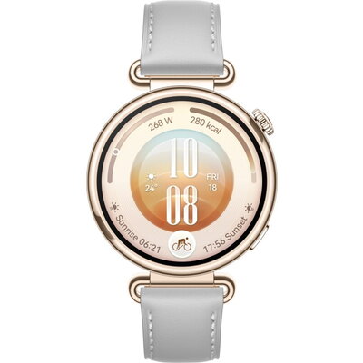 Часовник Huawei Watch GT 7  Konsu-B39L Grey Composite Leather + Huawei Freebuds SE 4 ANC, White