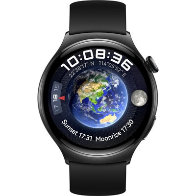 Часовник Huawei Watch 4 Archi-L19F, Amoled, 466x466, PPI 310, 2G, e-sim, Single - band GNSS, BT5.2 BR+BLE, 5ATM, 530mAh, Black