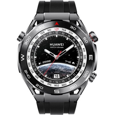 Часовник Huawei Watch Ultimate Colombo B19, 1.5 LTPO Amoled 466*466, 10ATM, IP68, BT 5.2,  Black Zircon-based Amorphous Alloy Ca