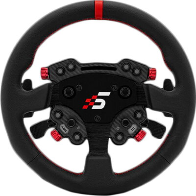 SIMAGIC GT1 Round Steering Wheel with GT Pro Hub(K)| Shifter & Clutch Paddles, Leather,QR70 Included. S207