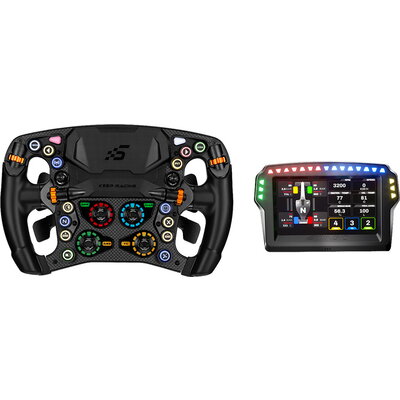 SIMAGIC Zeus Formula Steering Wheel & MagicDash 4 Bundle, AirLink, all-in-one