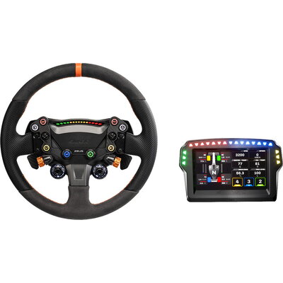 SIMAGIC Zeus Sport Steering Wheel & MagicDash 4 Bundle, AirLink, all-in-one
