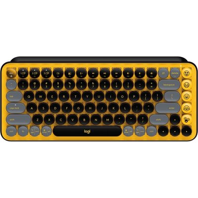 Клавиатура Logitech POP Keys Wireless Mechanical Keyboard With Emoji Keys - BLAST_YELLOW - US INT'L - INTNL