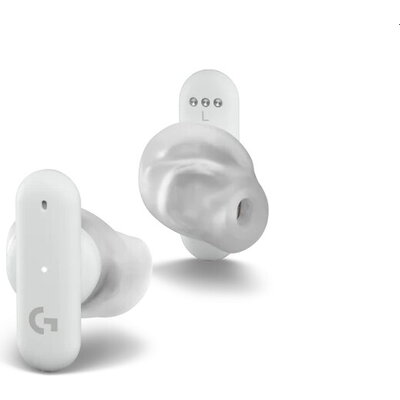 Слушалки Logitech FITS True Wireless Gaming Earbuds - WHITE - 2.4GHZ/BT - PLUGA - EMEA28-935 - EMEA